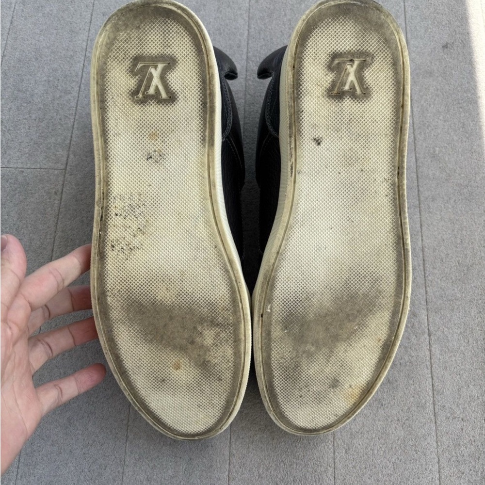 Louis Vuitton Dark Leather Sneakers - Picture 4 of 9